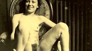 Vintage erotika: Babkiná chlpatá pička je tvrdo ošukaná v HD videu