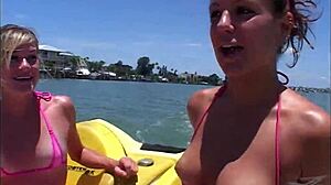 עירום ציבורי וספינת סירה עם נערות חרמניות בווירג'יניה