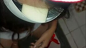 ילדה מקסיקנית מתחרפנת עם חברי אביה