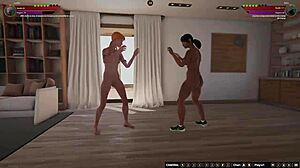 La rousse Judith et Dela se livrent à une rencontre lesbienne chaude en 3D