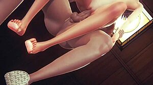 Japońska animacja hentai z udziałem obfitych piersi Kaya i intensywnego seksu