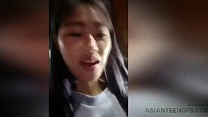 Cuplu amator chinez se bucură de sex în aer liber într-un videoclip HD