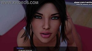 Polna prsi milf Carolines tabu srečanje s polbratom v 3D animirani porno