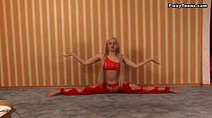 Irina Pisulkinas výjimečná flexibilita jako ruská gymnastka