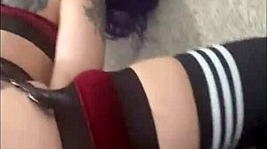 Teen Latina submisívna berie zozadu od svojho dominantného partnera a dostáva vnútornú ejakuláciu