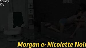 Incontro intimo in bagno con Morgan e Nicolette Noir
